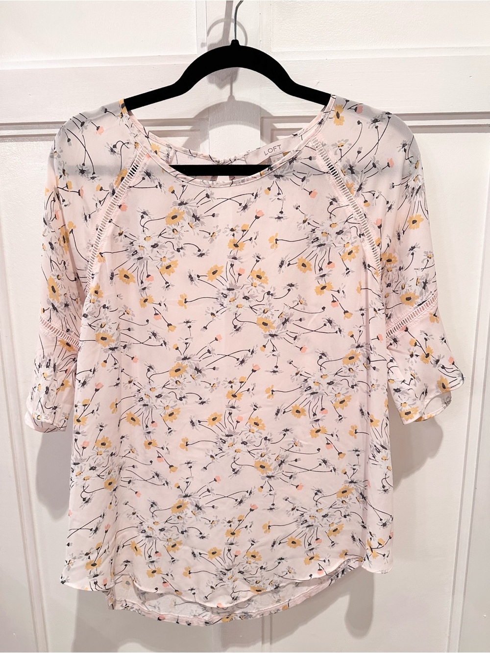 LOFT Loose Fit Floral Blouse
